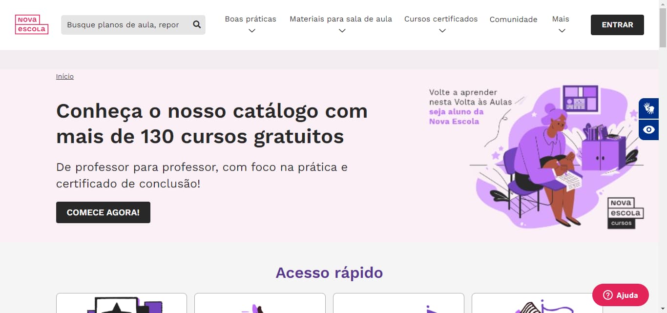 Reprodução/Site da Nova Escola