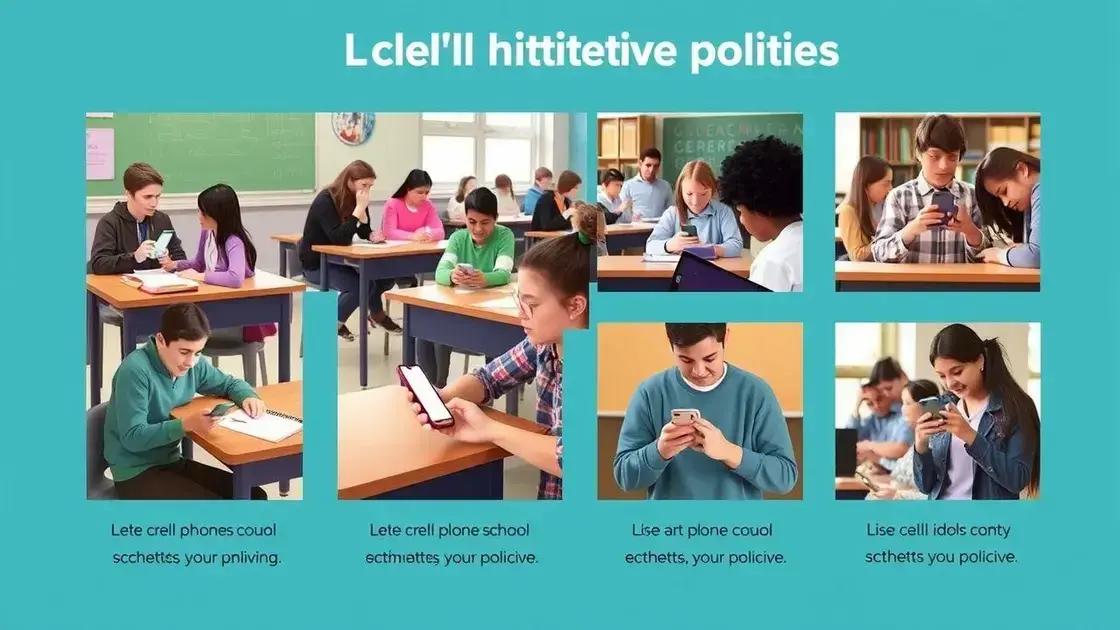Examples of successful cell phone policies