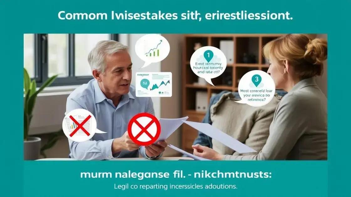 Common mistakes to avoid when planning retirement
