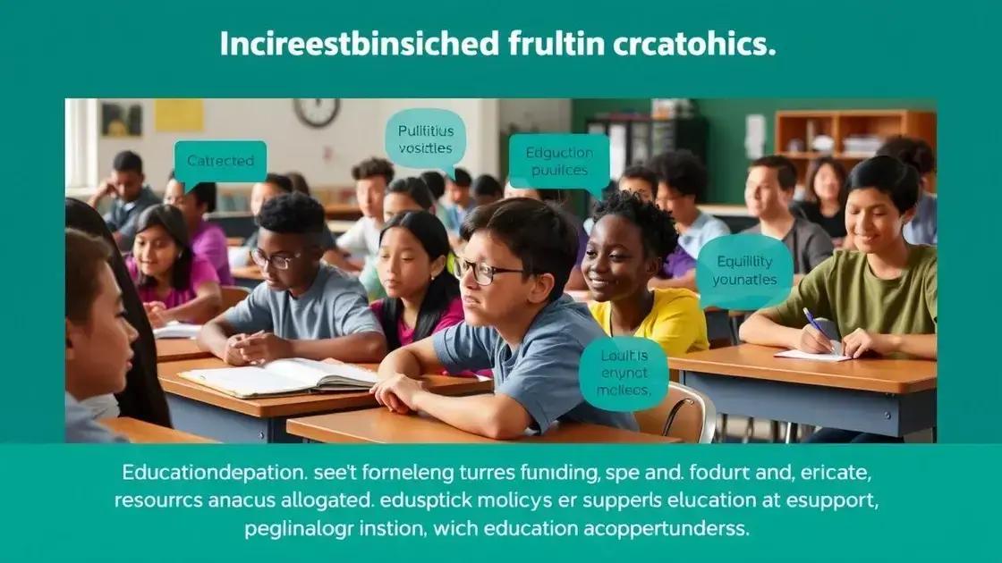 Influence on education policy and funding
