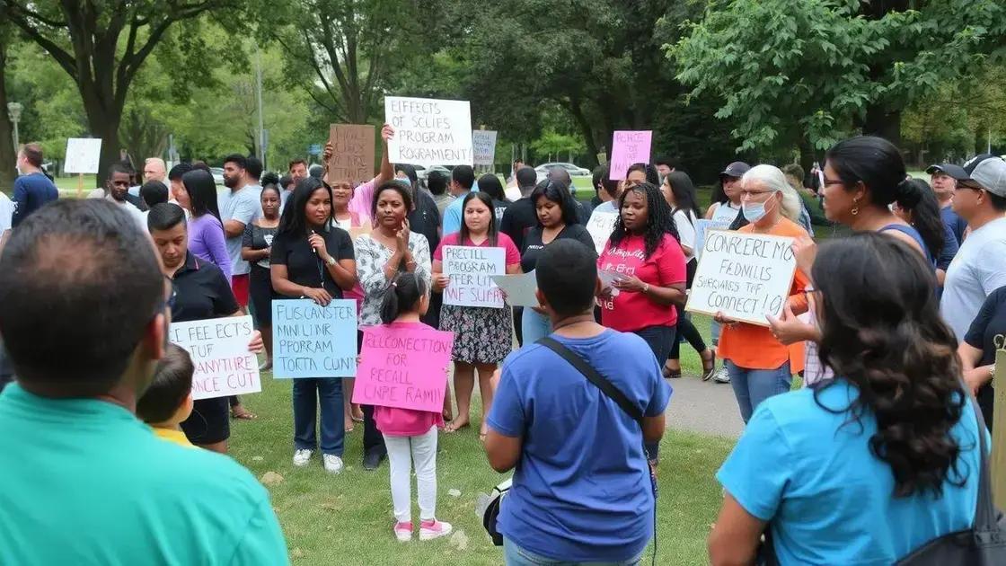 The impact of social program cuts on communities