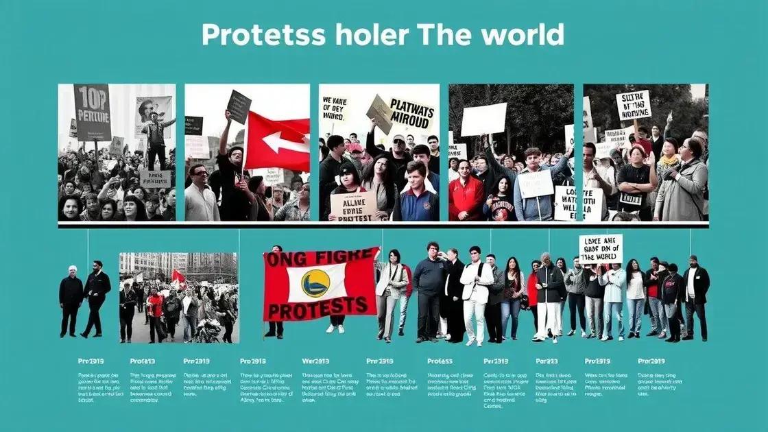Historical context of protests and legislation